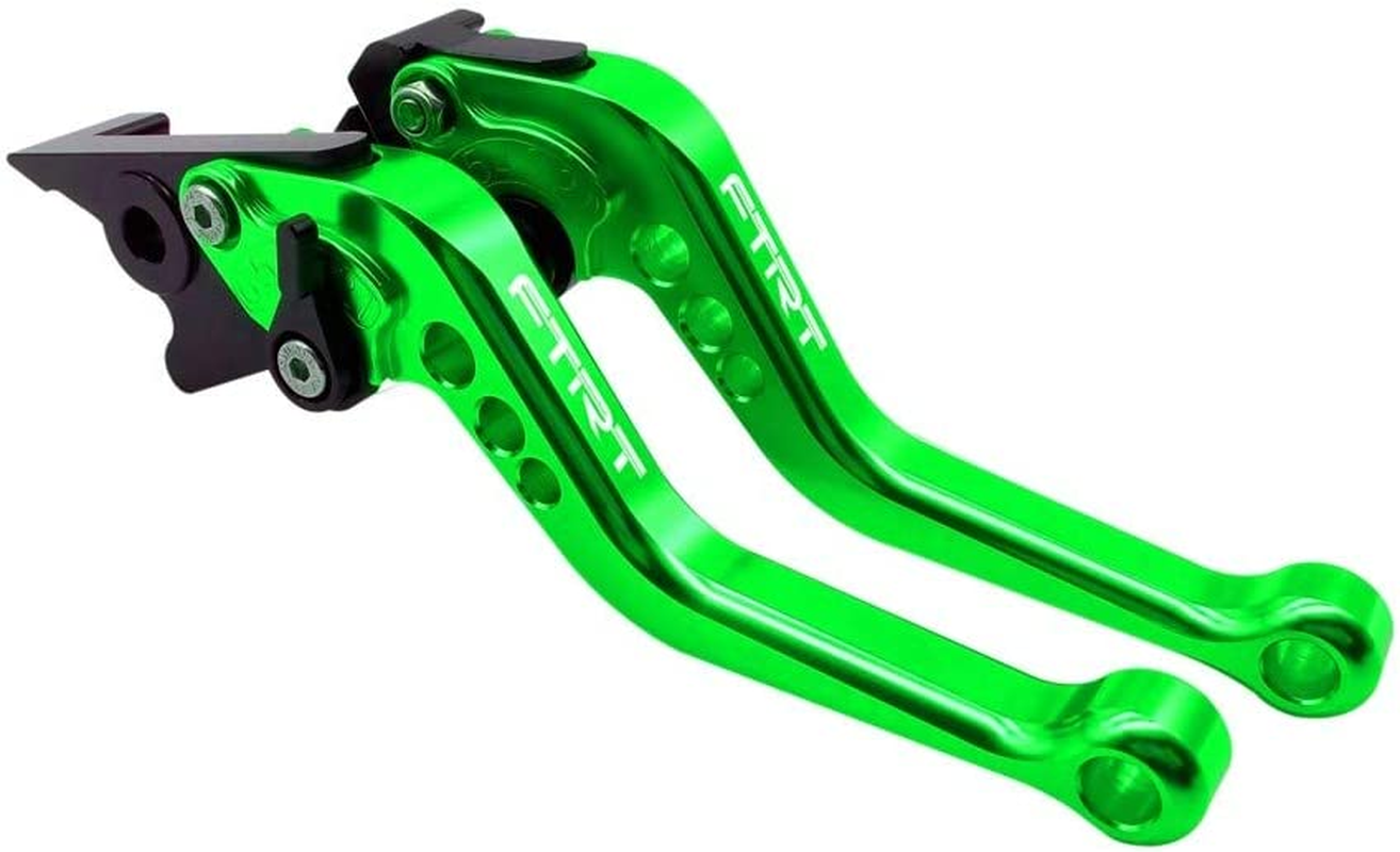 Short Brake Clutch Levers for NINJA 250R 08-12, NINJA 300R 13-17,Z300 13-17, Z250/SL 15-16,Z125 Pro 2017,KLX125/D-TRACKER125 10-16,KLX250/D-TRACKER 08-16,KLX150S 09-13 Black
