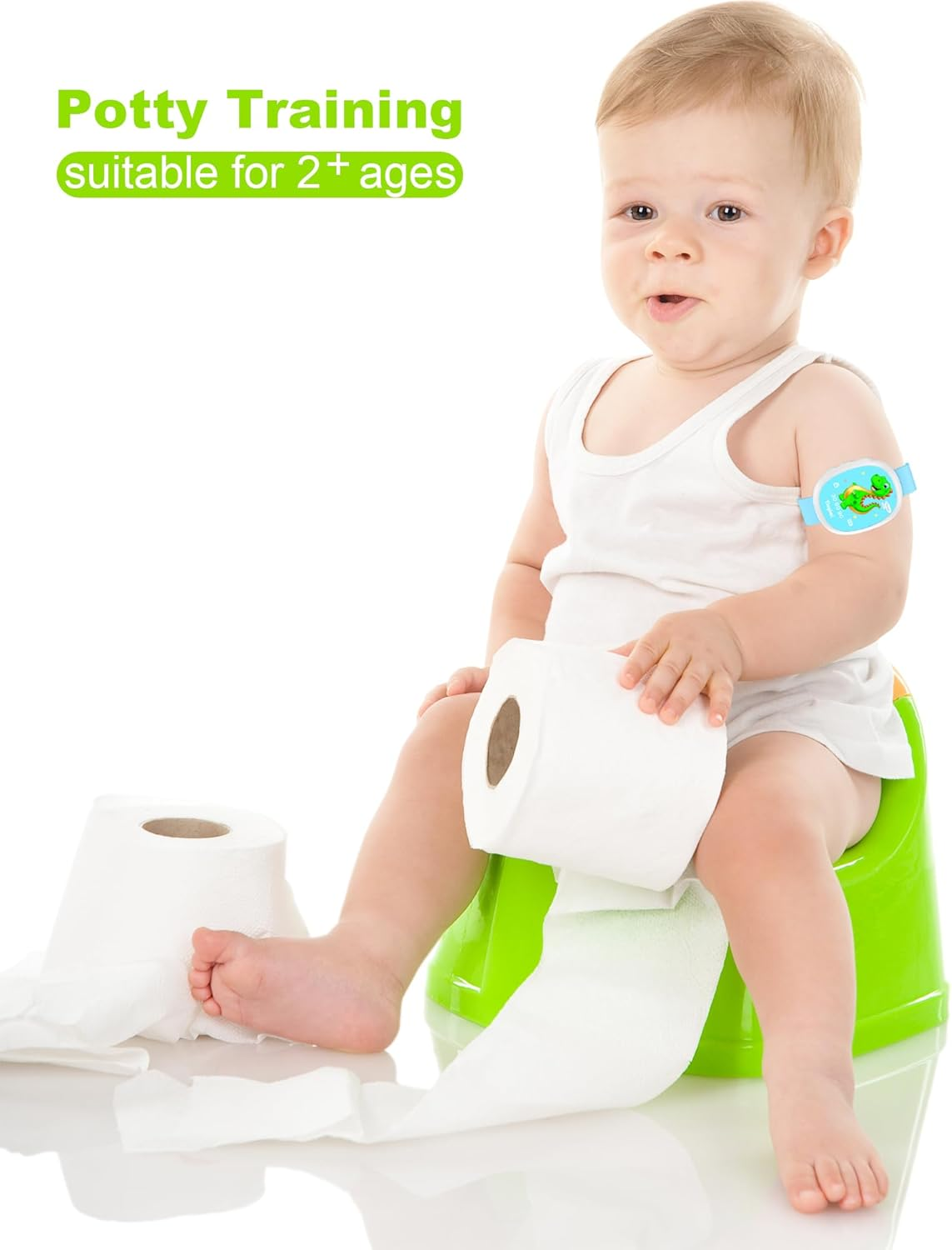 Potty Training with 5 Music Playing & Timer Setting Toilet Training Timer Dinosaur Pattern, Modern