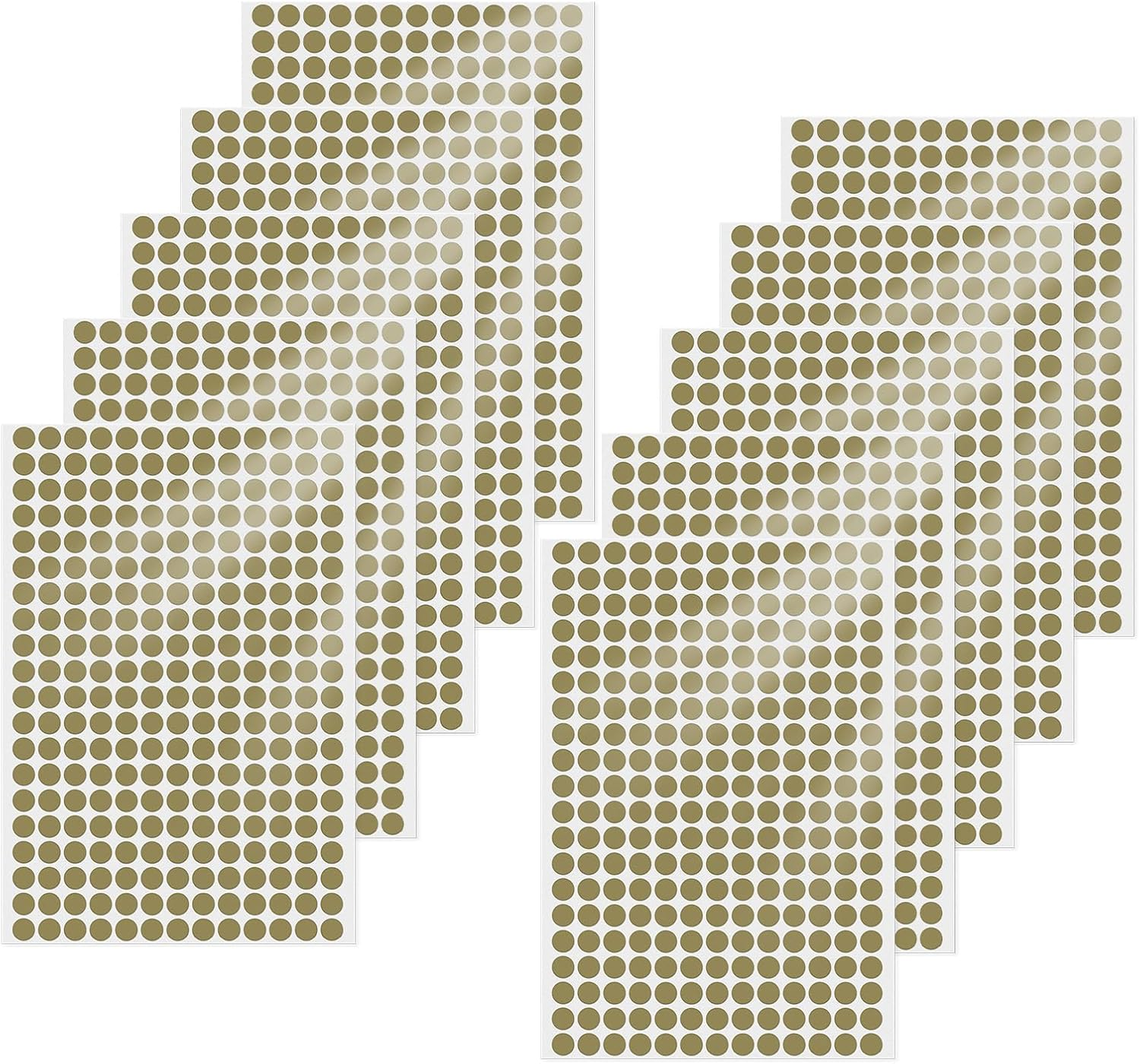 Orange Dot Stickers 1/2 Inch Vinyl Self-Adhesive Waterproof Colored Circle Labels Removable Color Coding Decals round Tag for Office Inventory 2600 PCS