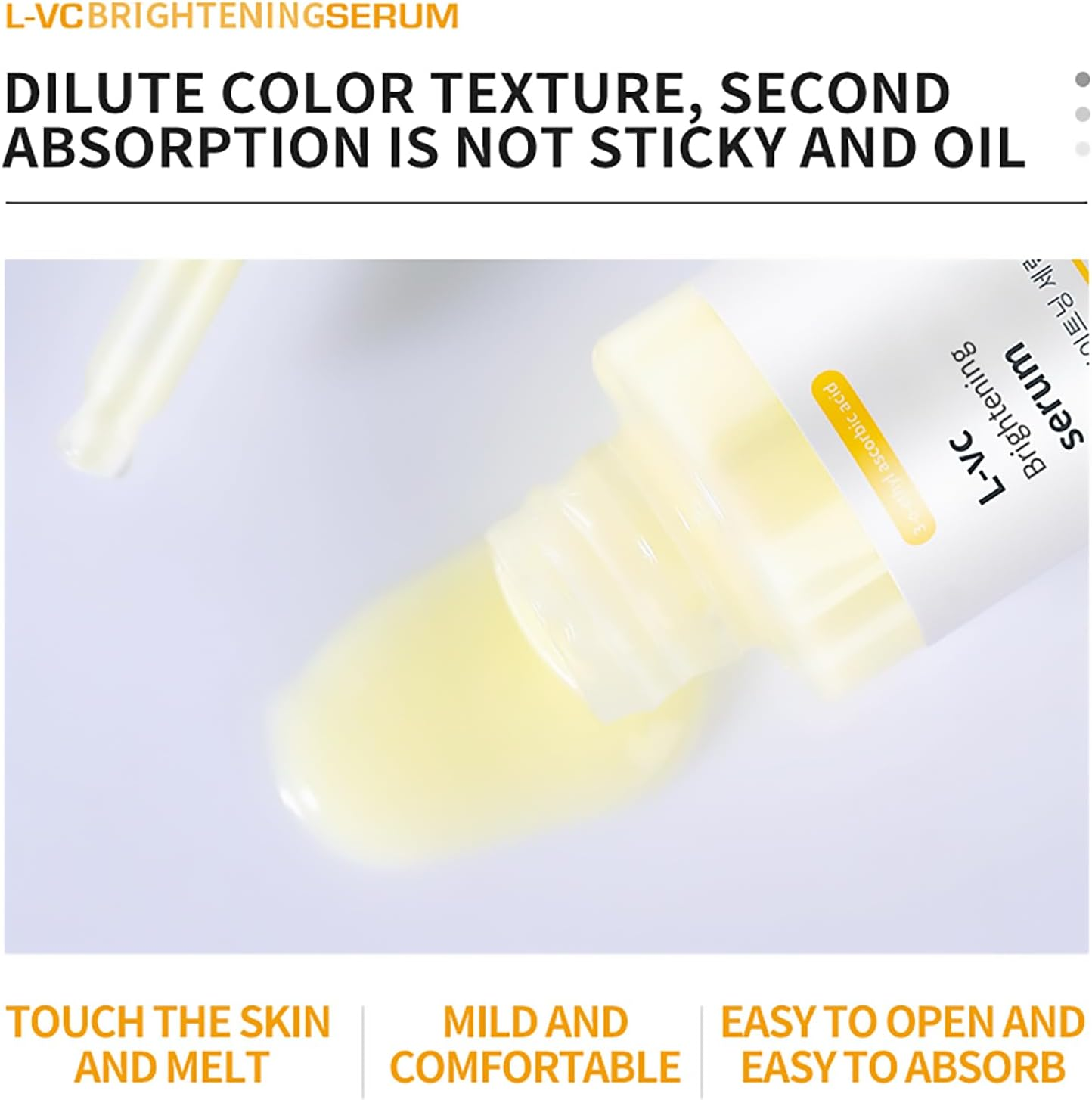 Deleventh Korean Brand Vitamin C Brightening Face Serum 37Ml / with 3-O-Ethyl Ascorbic Acid, Niacinamide and &Alpha;-Arbutin, Reduce Dark Spots and Fine Lines, Enhance Elasticity, Hydrate, and Protect Skin image number 3