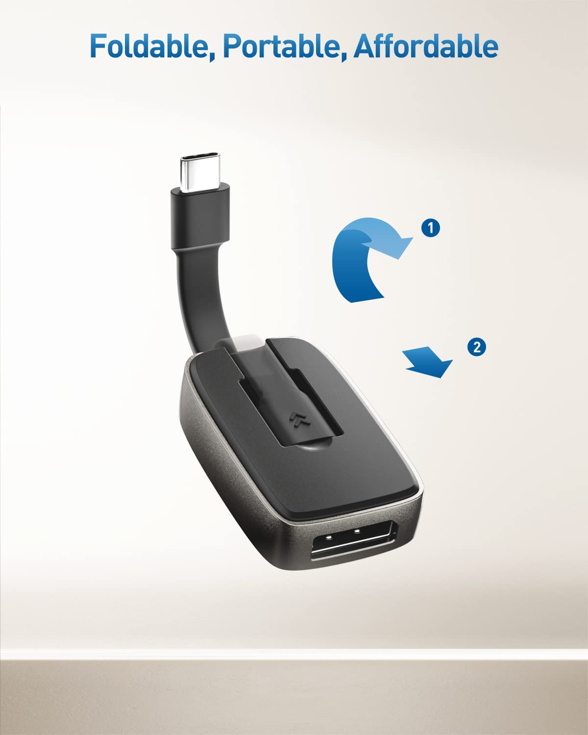 Cable Matters Unidirectional 8K USB C to Displayport 1.4 Adapter, Supports 4K 240Hz / 8K 60Hz & HDR, USBC to DP Adapter Compatible with Thunderbolt 4 / USB4, Macbook, Dell XPS, Not for USBC Monitor image number 3