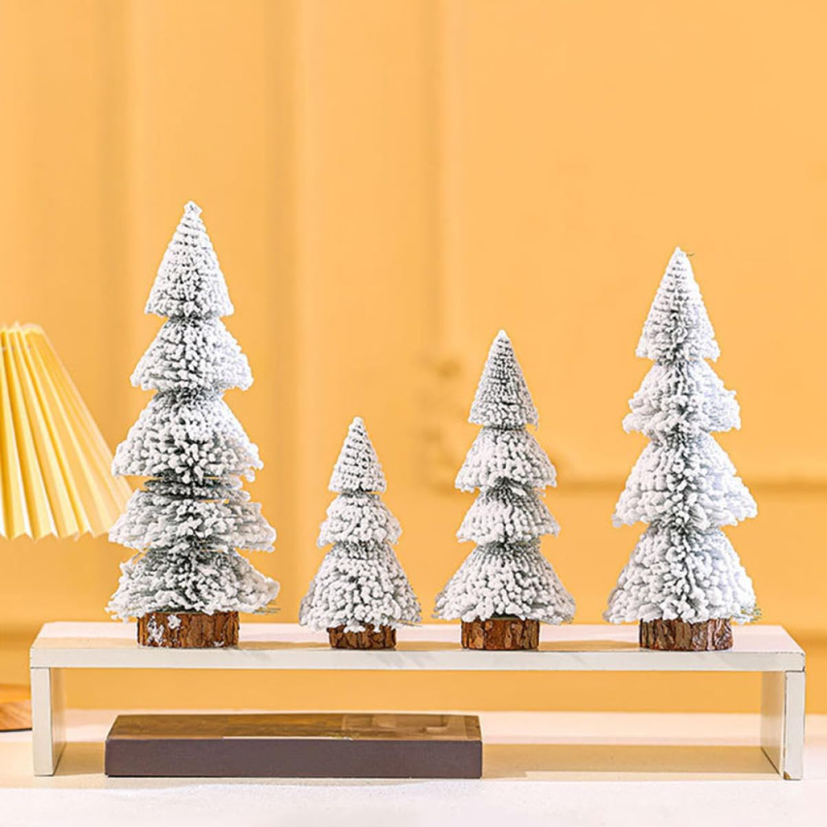 4Pcs Miniature Christmas Trees Artificial Xmas Tree for Christmas Party Favor image number 3