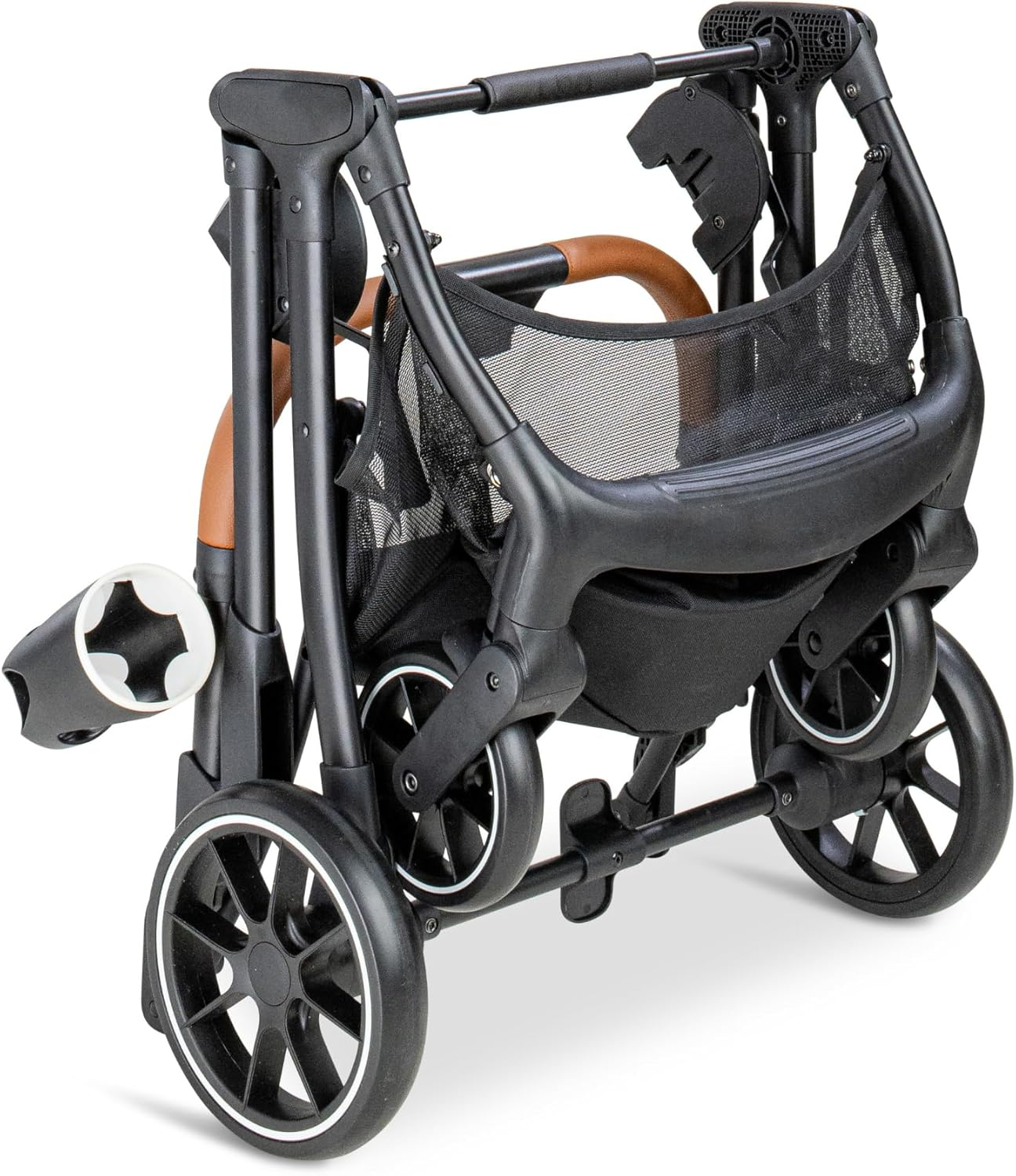 Ultimate Pet Stroller Navy &ndash; Luxe 3-In-1 Foldable Dog Pram with Detachable Carrier &ndash; Plush Padded Bedding & Safe Travel Buggy for Medium Pets (Up to 22Kg)