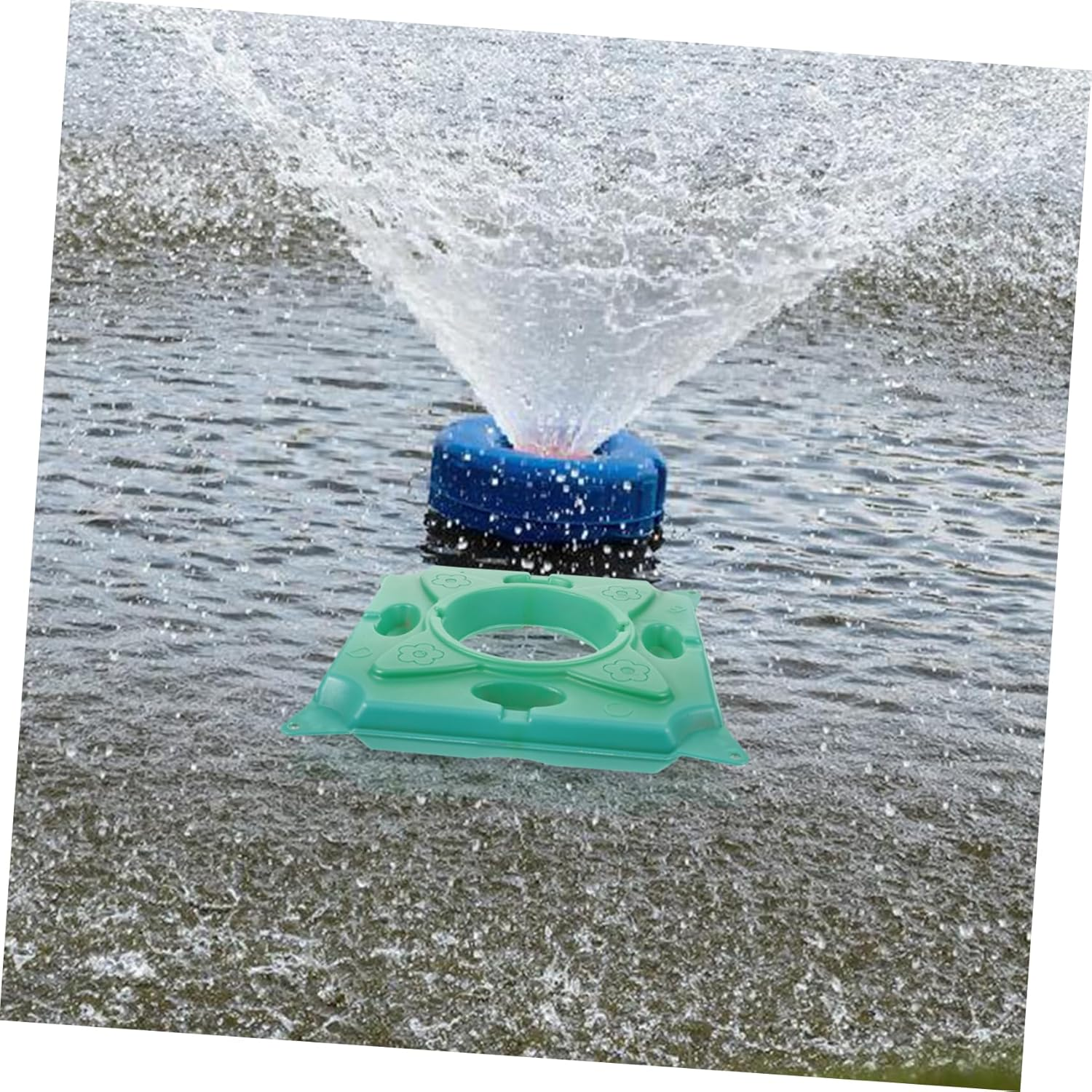 Floating Wetland Plant Raft Hydroponics Accessory 33X33X5Cm Artificial Aquatic Plant Island for Pond Ecosystem Gardening image number 1