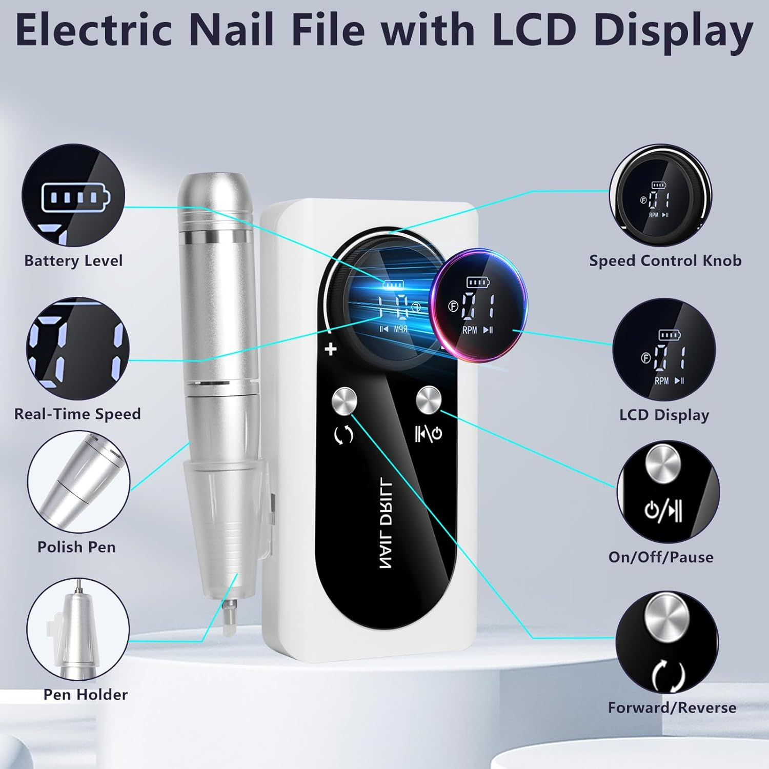 Nail Drill (White) image number 2