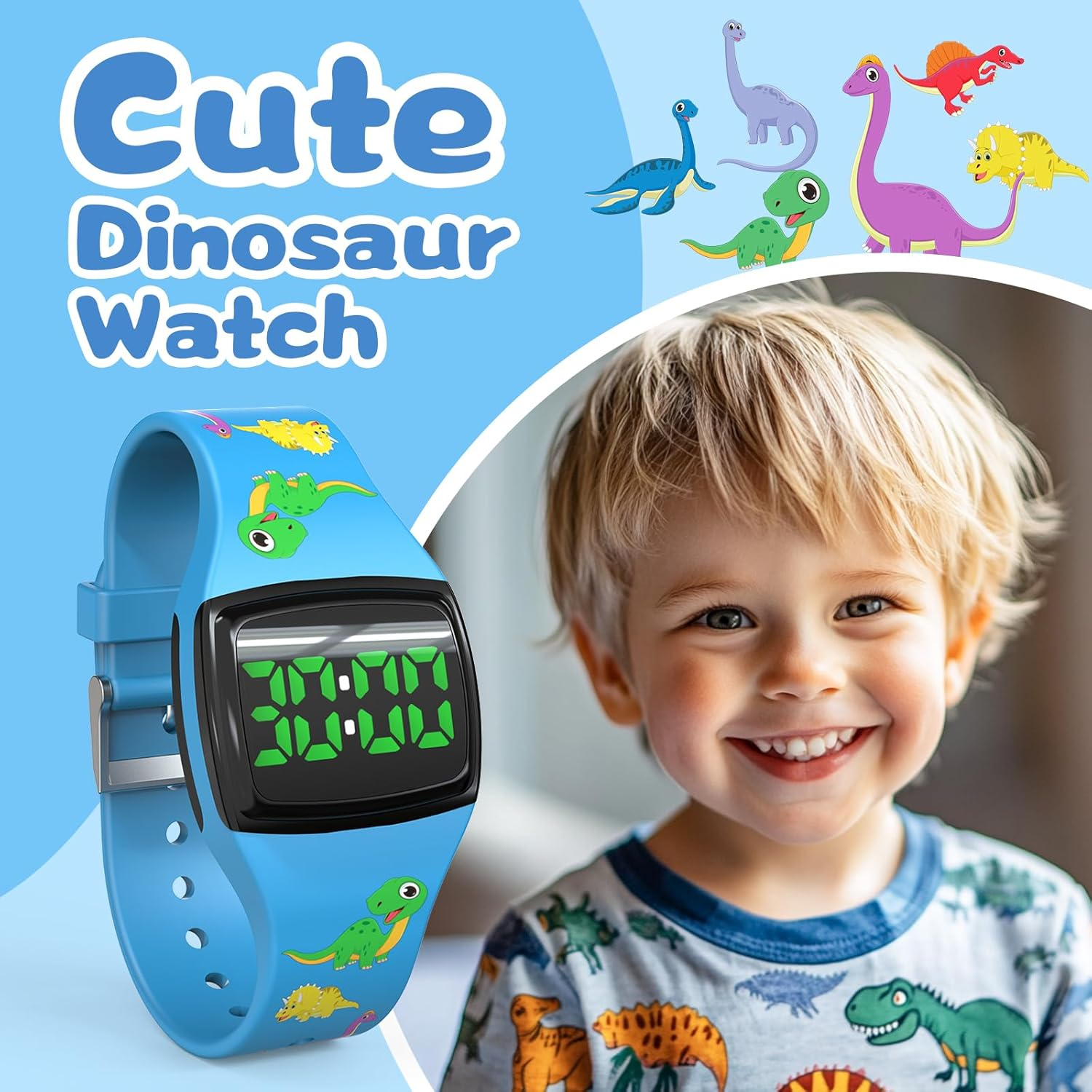 711TEK Potty Watch for Toddler Boys &ndash; Magnetic Rechargeable Potty Reminder for Kids, Fun Timer Alerts, Waterproof Potty Training Timer, Soft Adjustable Strap for Stress-Free Potty Training