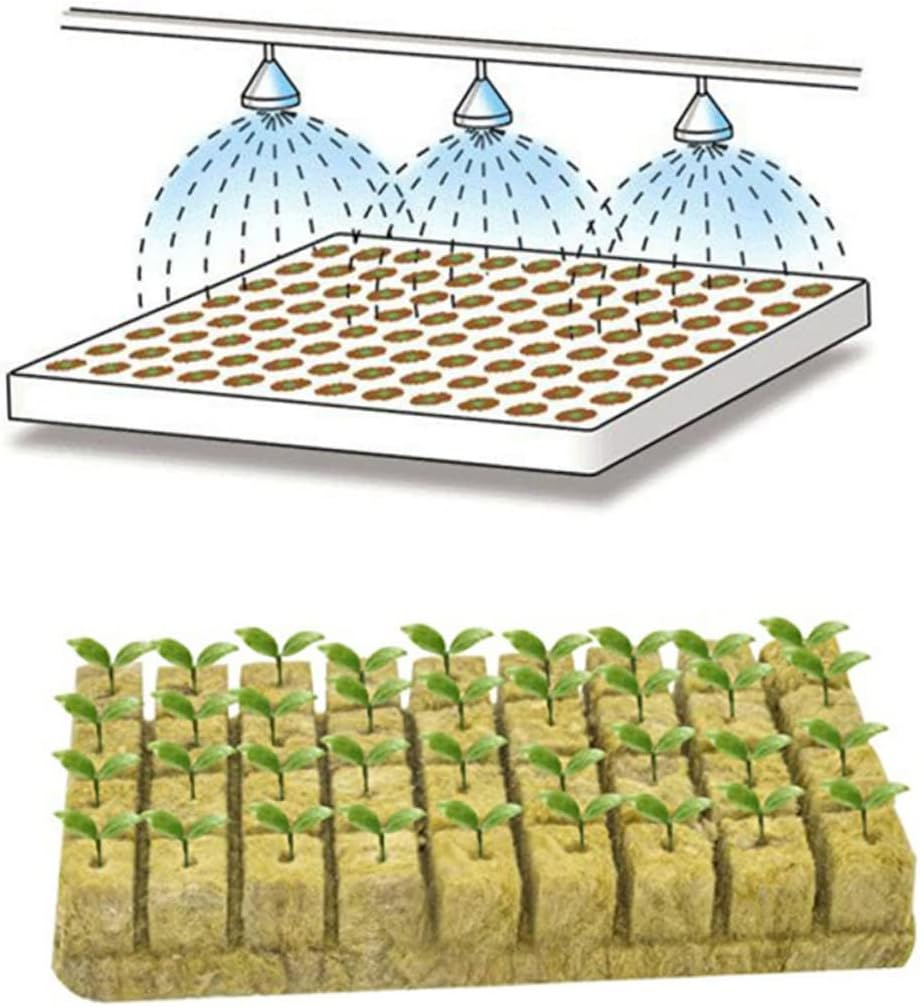 CANIGHT 100Pcs Mushroom Substrate Blocks Plant Nursery Blocks Easy to Use Garden Supplies