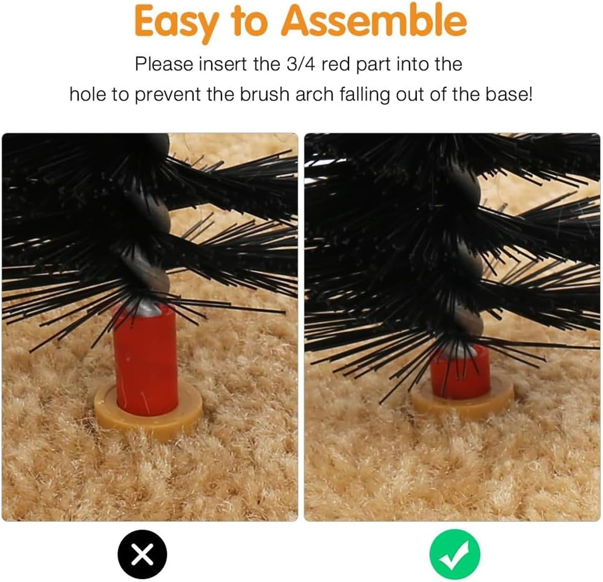 AIMALL Cat Grooming Arch, Pet Scrub and Tickle Device with Brush, Arch-Type Cat Scrubbing Tool, Multi-Functional Pet Care Accessory, 14.17X11.22 Inches