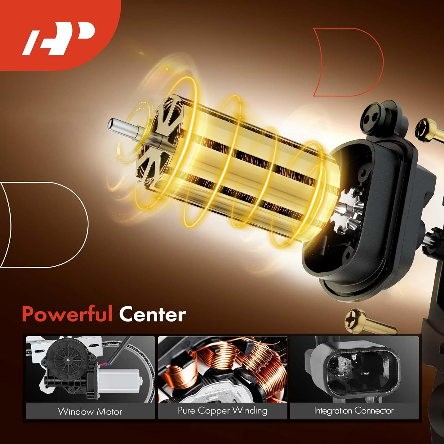 A-Premium Power Window Regulator with Motor Compatible with Kenworth T660 06-18 T680 13-18 T800 06-14 W900 2006-2020 Front Right Passenger Side image number 1