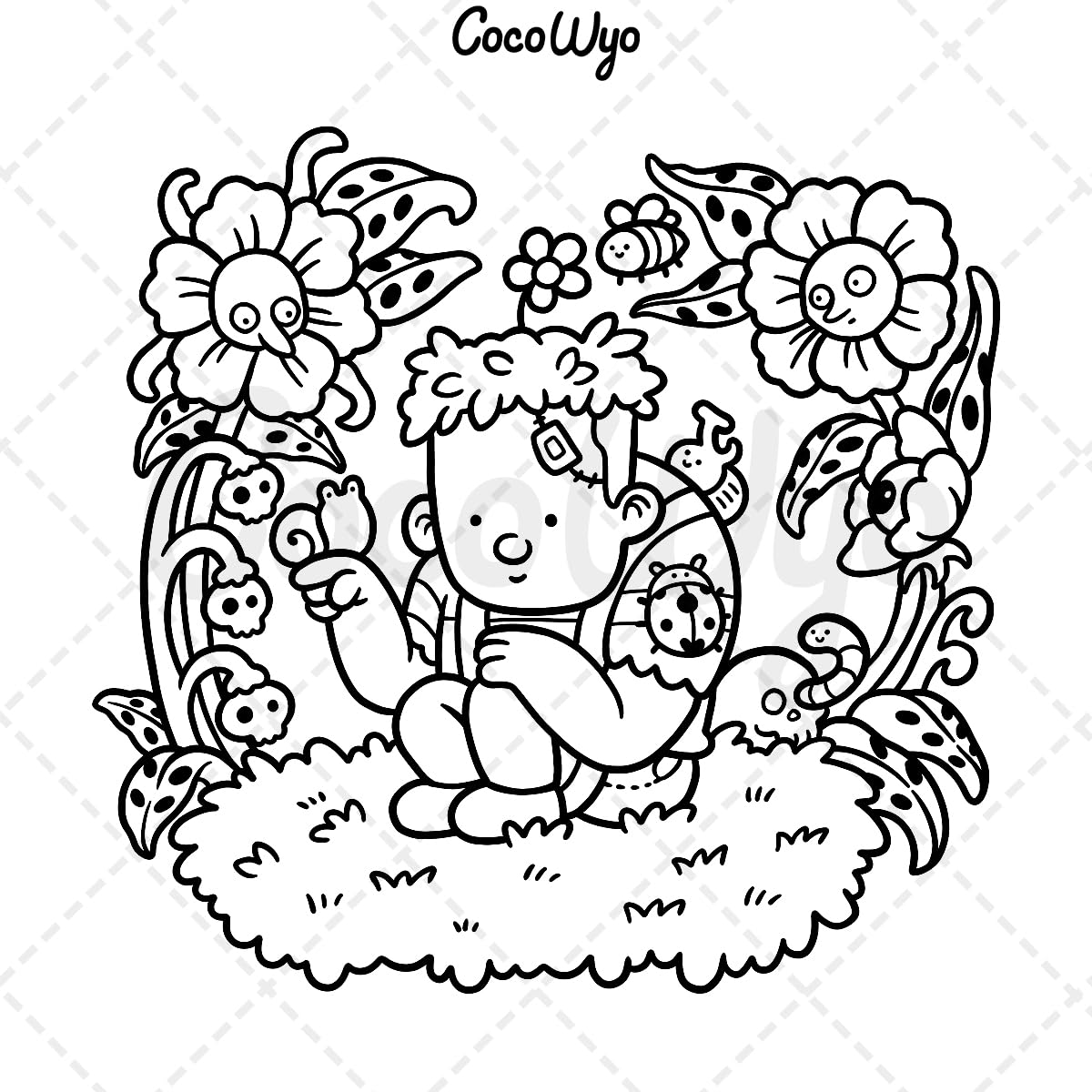 Spooky Cutie: Coloring Book for Adults and Teens Featuring Adorable Creepy Creatures in Cozy Hygge Moments for Relaxation