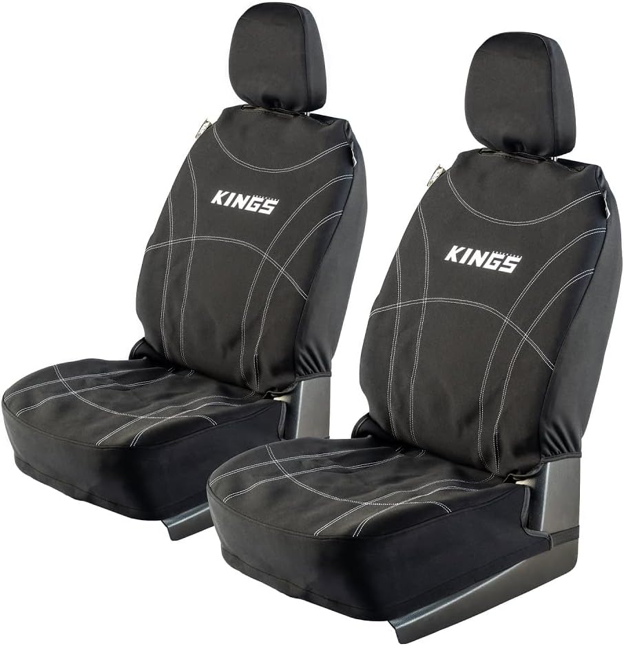 KINGS Premium Neoprene Seat Covers 4X4 Automotive Ute Car SUV 4WD Pair image number 5