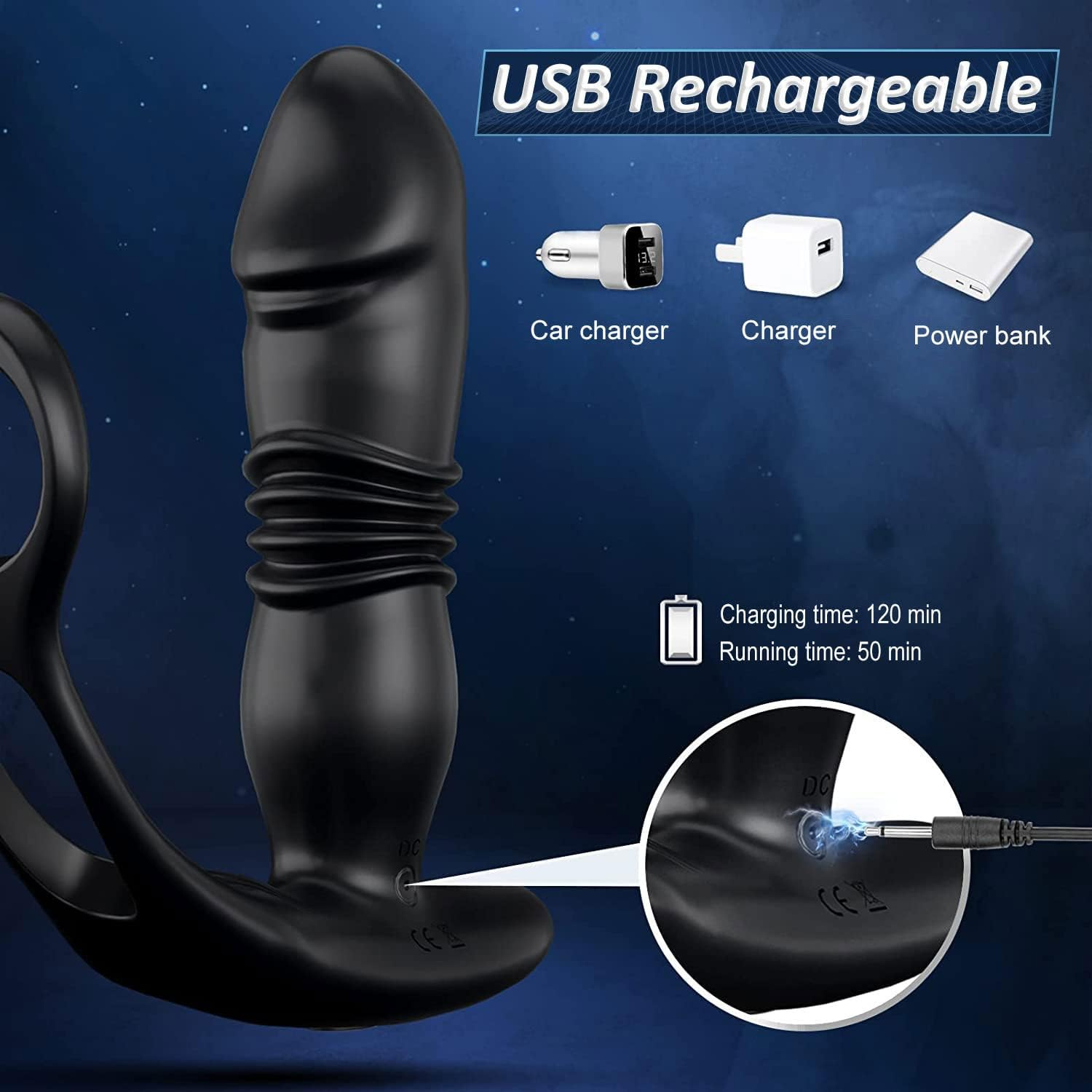 Portable Toy Plug for Men Women Couples Soft Gift Adult Sillicone Toy for Men image number 4