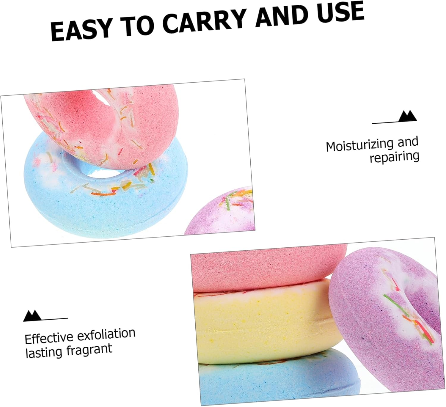 4Pcs Natural Bath Salt Moisturizing Explosion for Relaxing Random for Spa and Skin Care Each image number 2