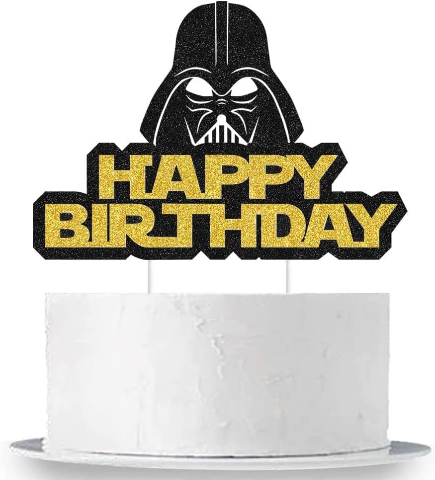 25 Darth Vader Cake Topper Cupcake Toppers Cake Decorations Set for Star Wars Birthday Party Supplies Decorations image number 2