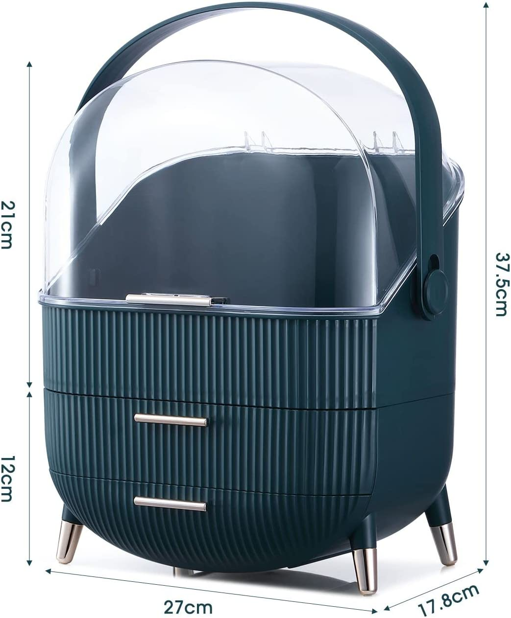 MAXKON Makeup Storage Case Organiser Cosmetic Display Drawer Jewellery Box Holder Stand Portable image number 1