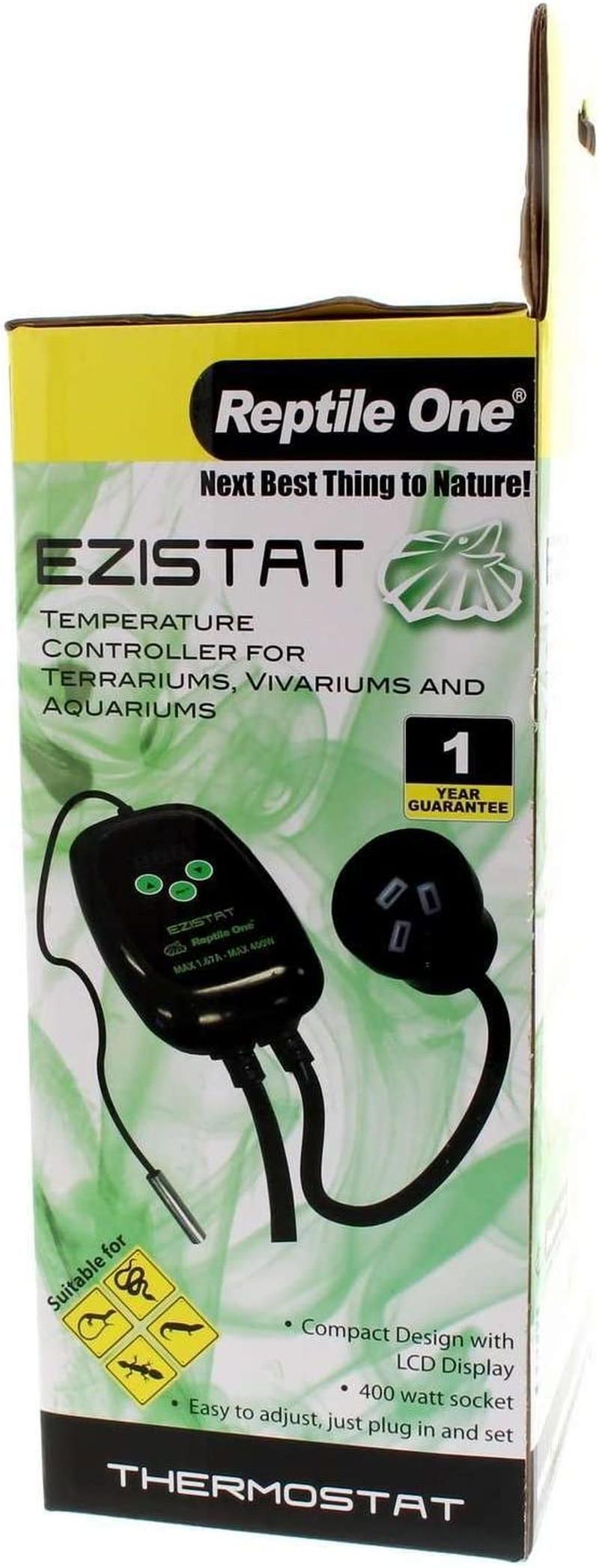 Ezistat Temp Controller Reptile One 10C to 35C Temperature 400 Watt Socket image number 3