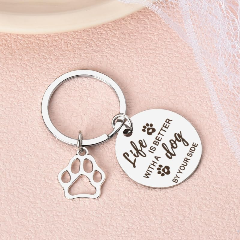 Birthday Gifts for Dog Lovers Women Men Loss of Pet Sympathy Keychian Gifts for Friends Daughter Son Christmas Bday Presents for Dog Mom Dad Owners Gifts for Bff Sisters Pet Remembrance Keychain image number 3