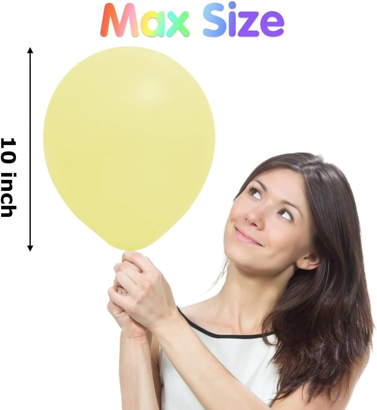 100-Pack 10 Inch Latex Party Balloons | Assorted Color Helium Balloons for Birthday, Wedding, Graduation | Premium Quality Balloons for All Celebrations | 100% Biodegradable (Multicolor) image number 5