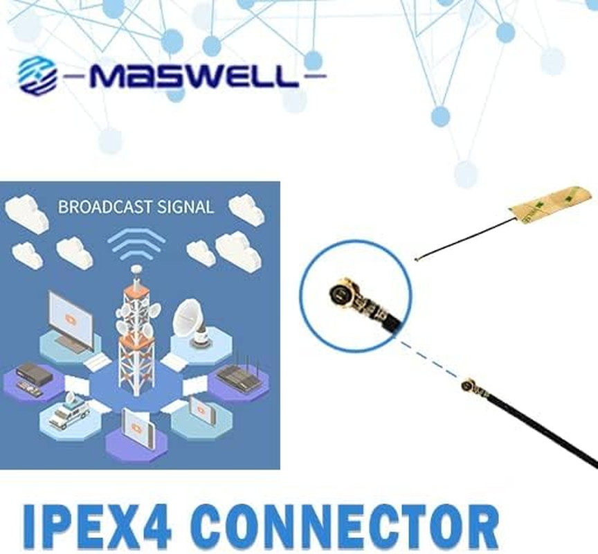 Maswell Internal Antenna Triple Band Wifi for Wifi 2.4G Wifi 5G Wifi 6 and Cellular 5G 4G LTE Bands High Gain Ipex 10Cm image number 4