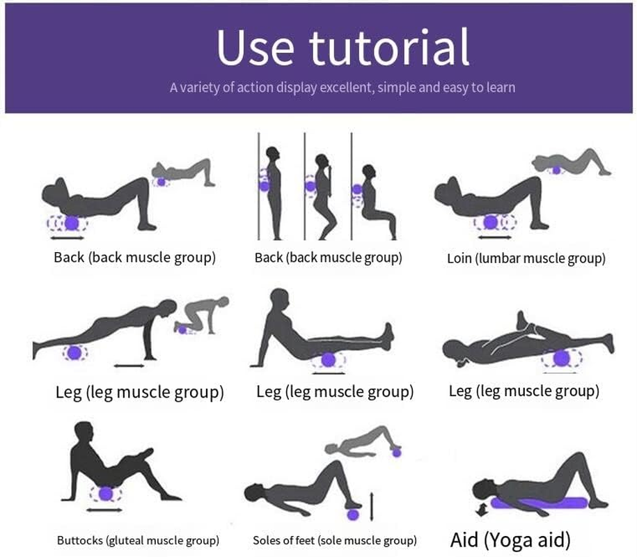 HIGHROCK Foam Roller, Grid Roller for Yoga Pilates Exercise Physical Therapy 13-Inch (PINK) image number 4