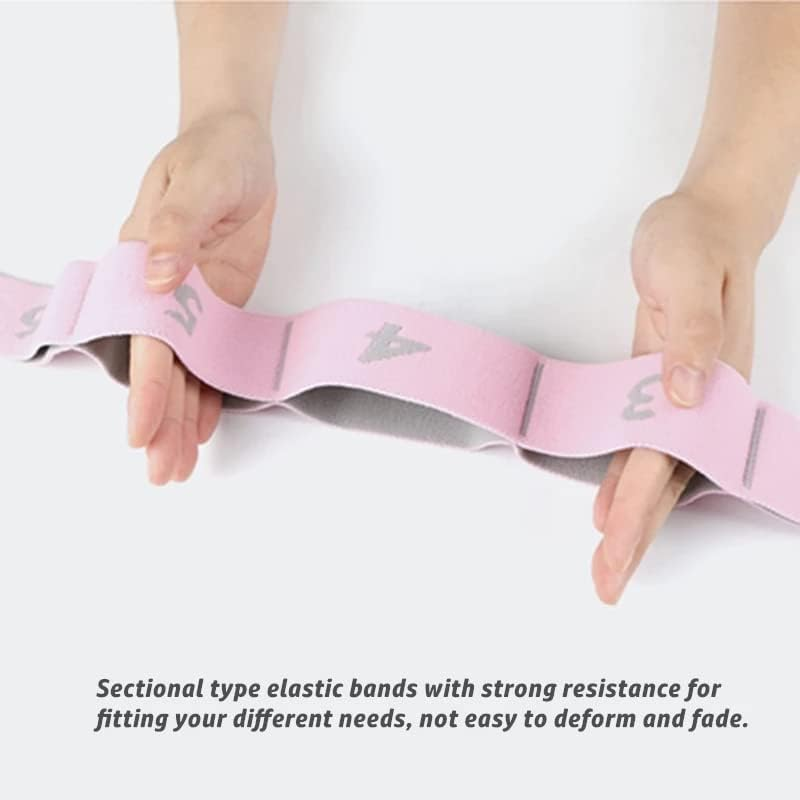 Stretching Strap 10 Loops Fabric Non Slip Stretch Bands for Stretching, Physical Therapy, Pilates, Dance, Gymnastics,Fitness image number 1