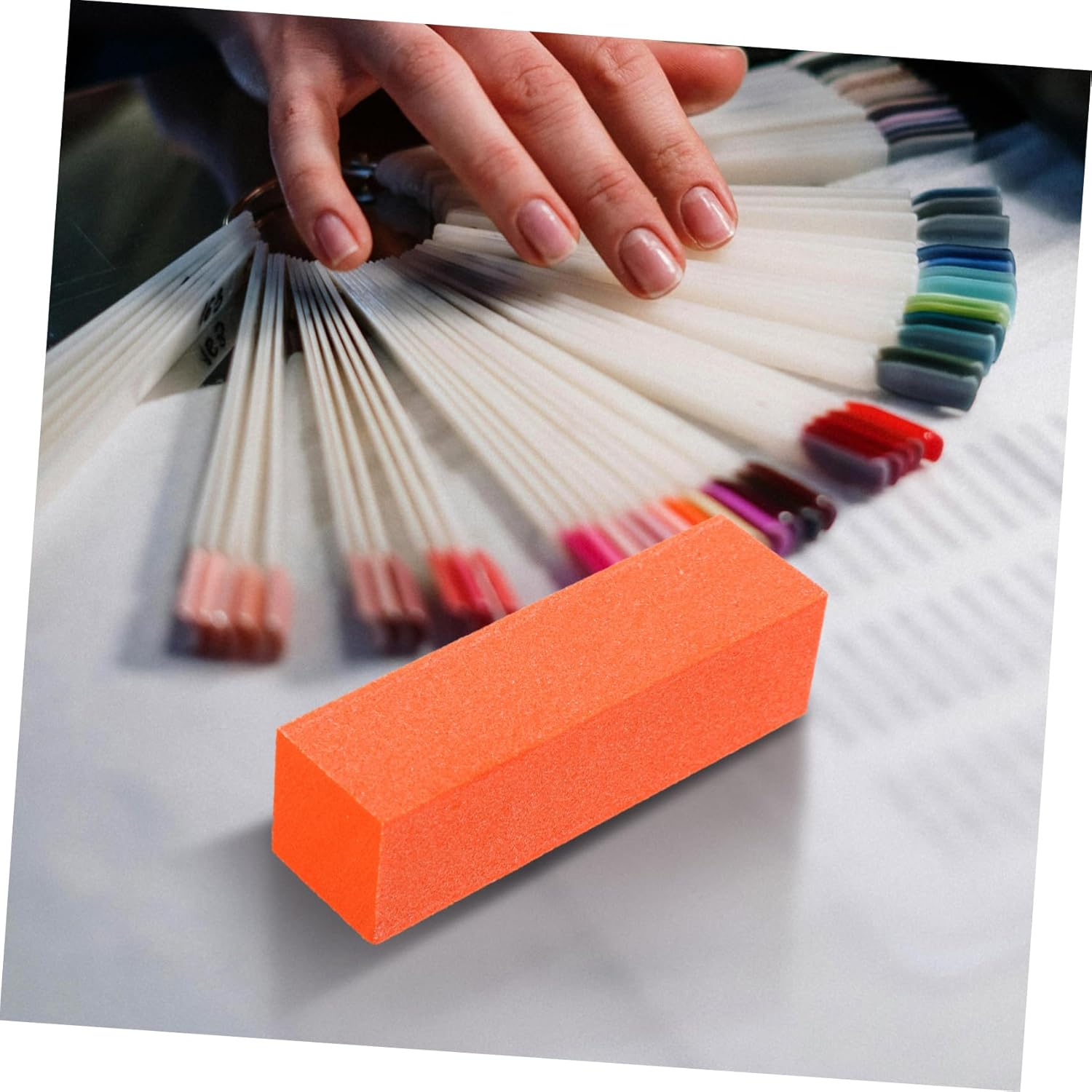 10Pcs Nail Polishing Strip Dual Side Manicure Block Sanding Grit for Fingernail