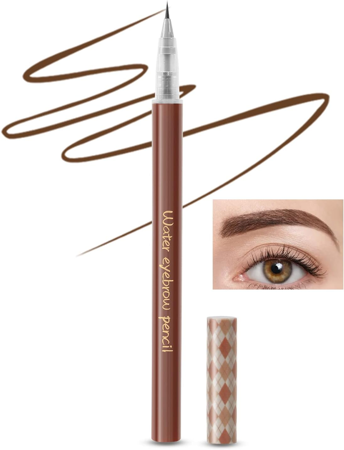 Boobeen Liquid Eyebrow Pen, Micro Brow Pen-0.01Mm Precision Tip, Eyebrow Filler Pencil Creates Natural Eyebrow Makeup Long Lasting