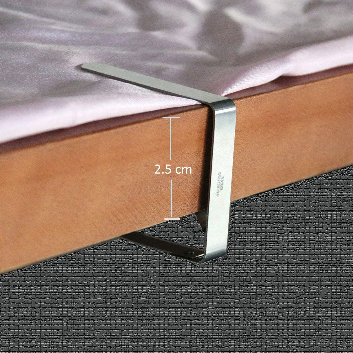 8 Pcs Tablecloth Clips, Tablecloth Clips for Outdoor Use, Stainless Steel Flexible Table Cloth Cover Holders Clamps for Home Kitchen Wedding Party