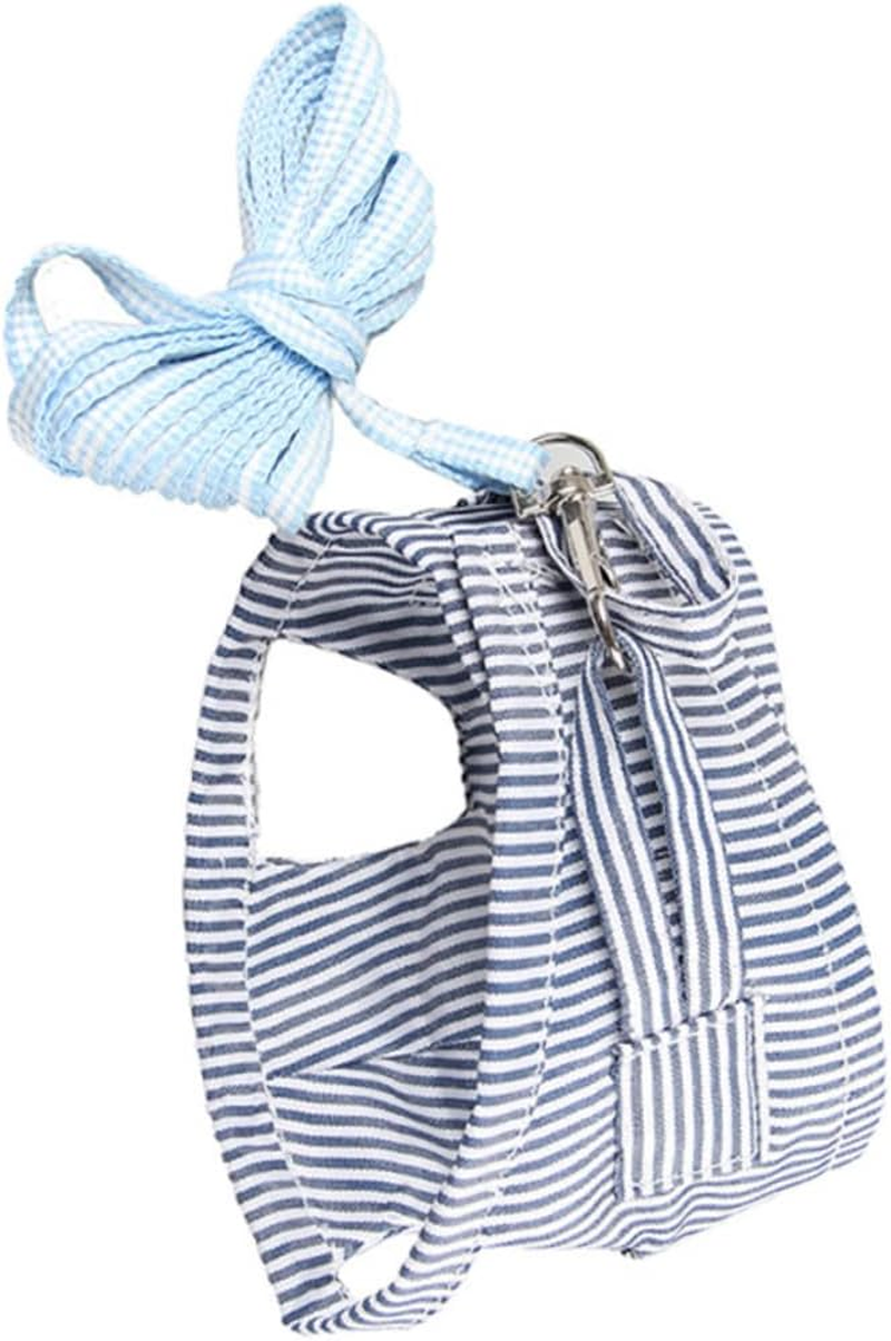 Minkissy Breathable Lightweight Cotton Pet Harness for Small Pets, Chest Strap Leash for Guinea Pigs and Hedgehogs in Size L image number 5