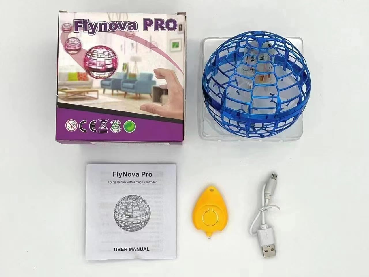 Flying Ball Toy - LED Hovering Magic Ball with Hand Control, Perfect for Kids & Adults - Rechargeable Indoor & Outdoor Fun image number 3