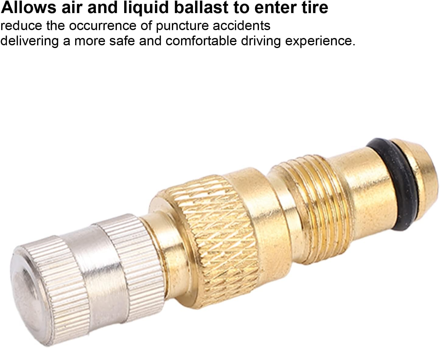 Tractor Air Liquid Valve, Brass Tire Valve Stems TR218A TR618A CH3 Core Housings Replacement (Pack of 10)