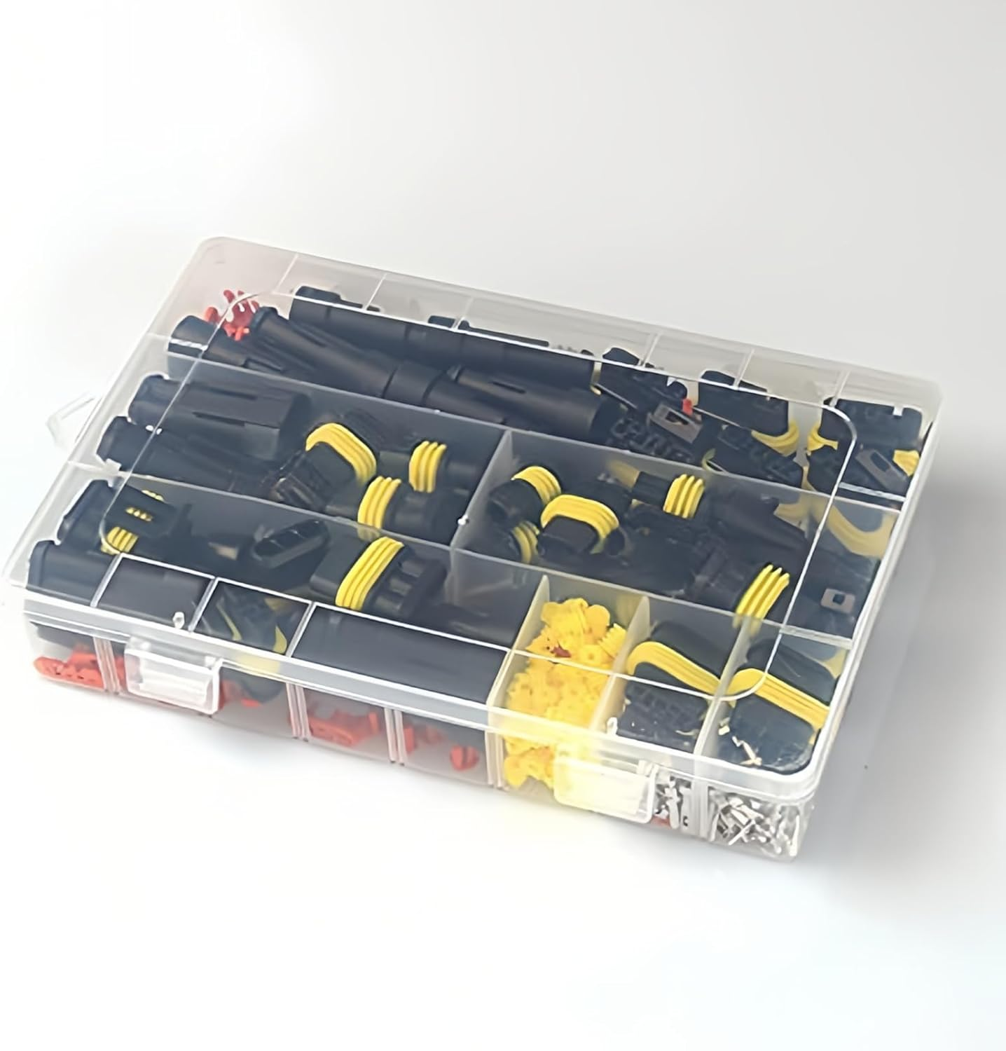 Waterproof Electrical Wire Connector, 352PCS Male and Female Wiring Connectors Kit, Electrical Connectors, for Electrical Connector 1/2/3/4 Pin Connector, for Vehicles & Marine image number 3