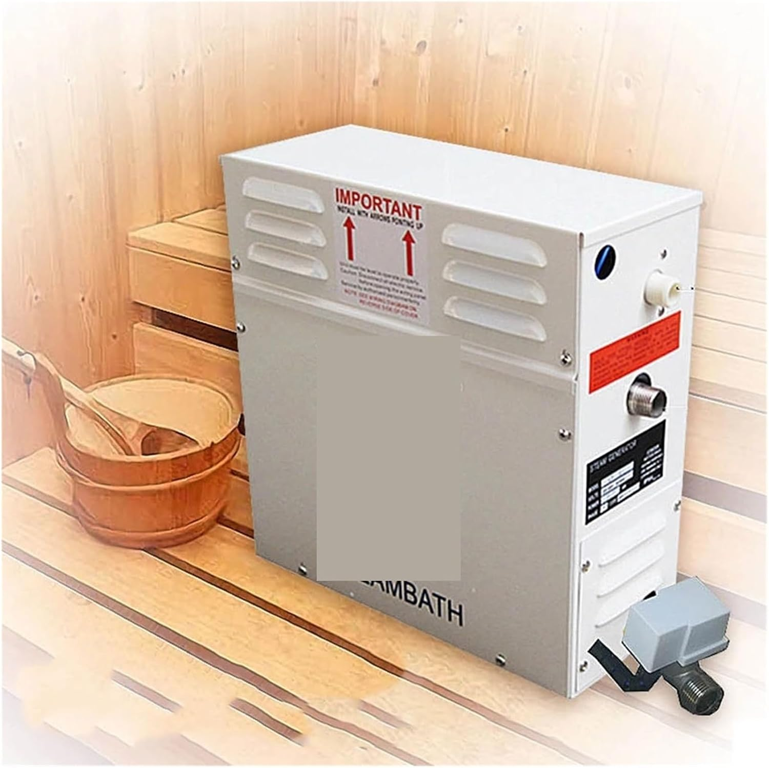 Sauna Steamer, 3KW 4.5Kw Steam Generator for Shower 380V Home Steam Machine， Sauna Bath SPA Steam Shower with Digital Controller(4.5Kw) image number 3