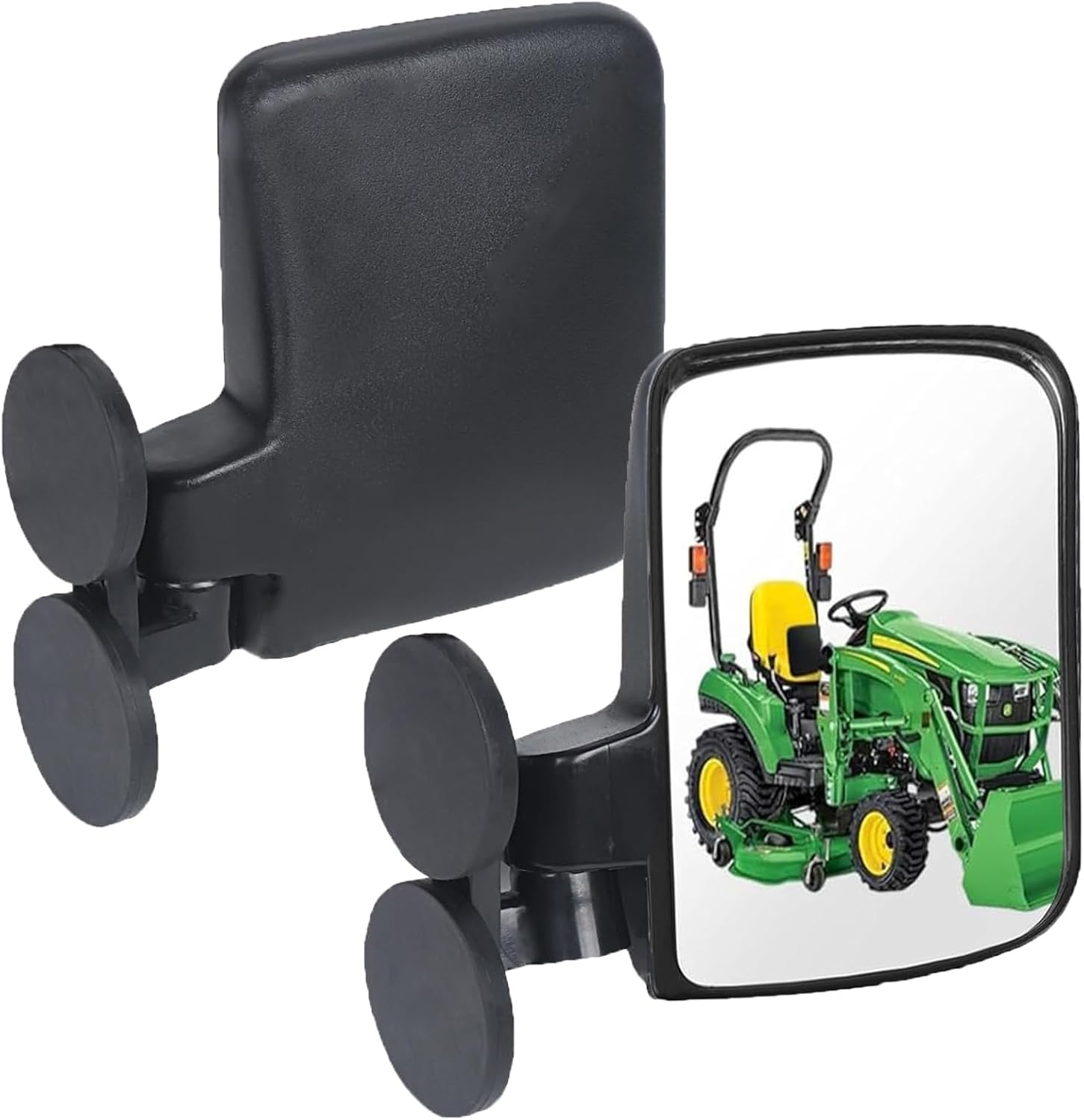 Universal Magnetic Side View Mirror No Drilling Magnet Mount Tractor Mirror Compatible with Kubota John Deere Yamaha Accessories image number 6
