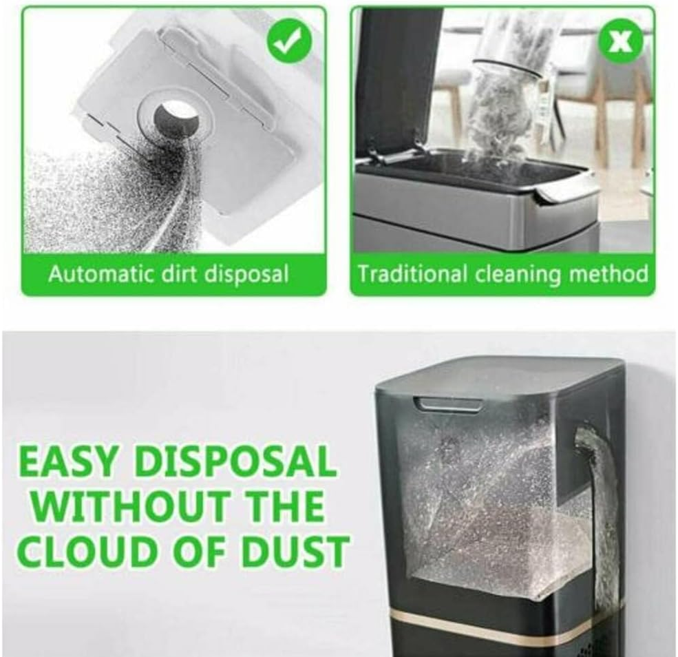 12 Packs Eco-Friendly Disposal Vacuum Dust Bags for Irobot Roomba I7/I7+/E5/E6/S9 Series Replacement image number 4