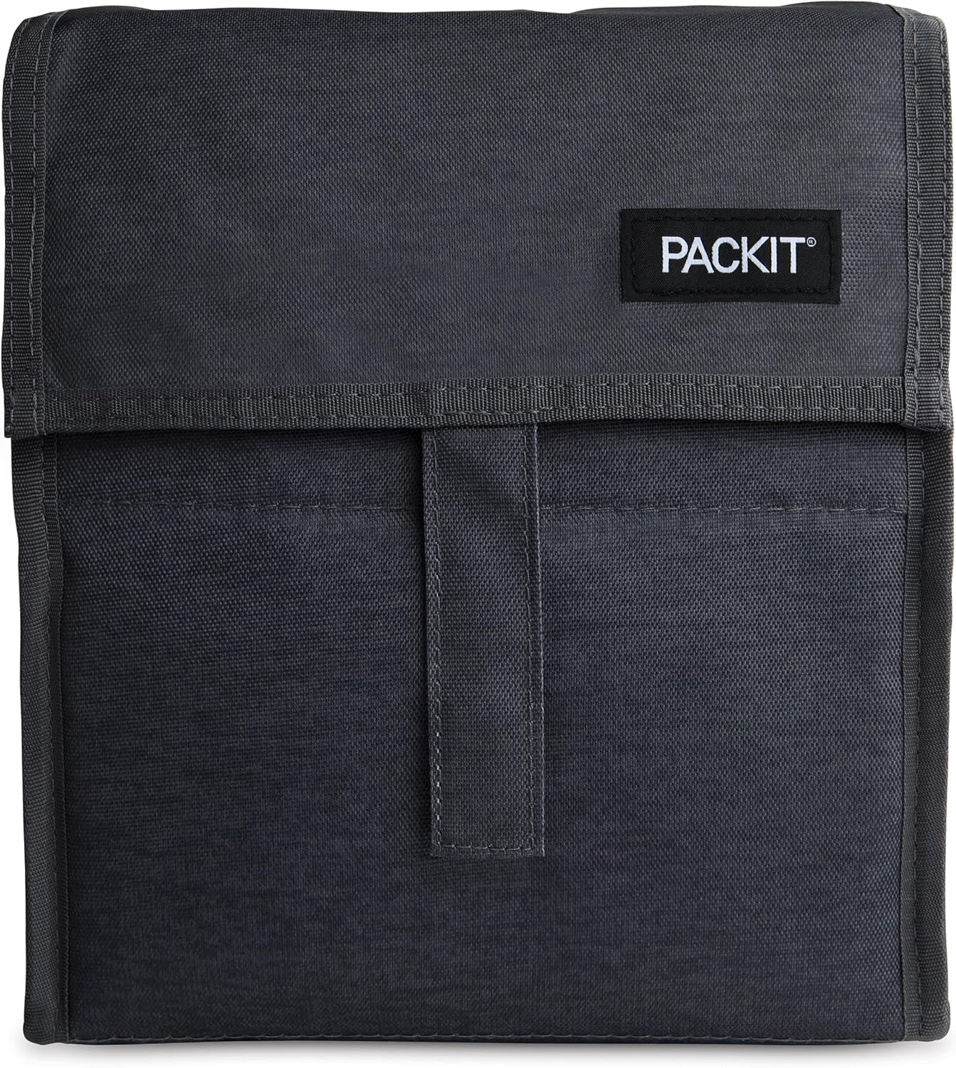 Packit Freezable Lunch Bag - Innovative Lunch Bag W/A Built-In Freezable Gel Liner for Cooling Power, Can Fold for Easy Storage, Easy Clip Handle, Perfect for Packing Meals & Snacks - True Blue