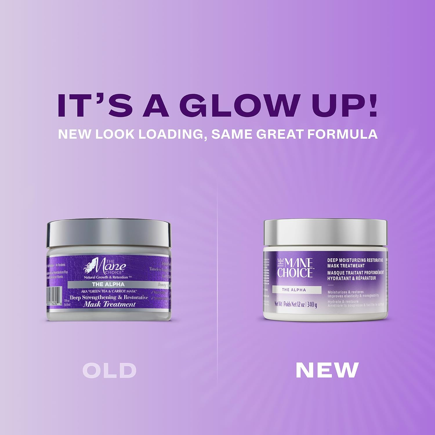 The Mane Choice the Alpha Hair Mask, Green Tea & Carrot Mask Treatment, 12 Oz, Deep Moisturizing & Restorative, anti Frizz, Helps Restore Dry, Damaged Hair, Paraben & Sulfate Free