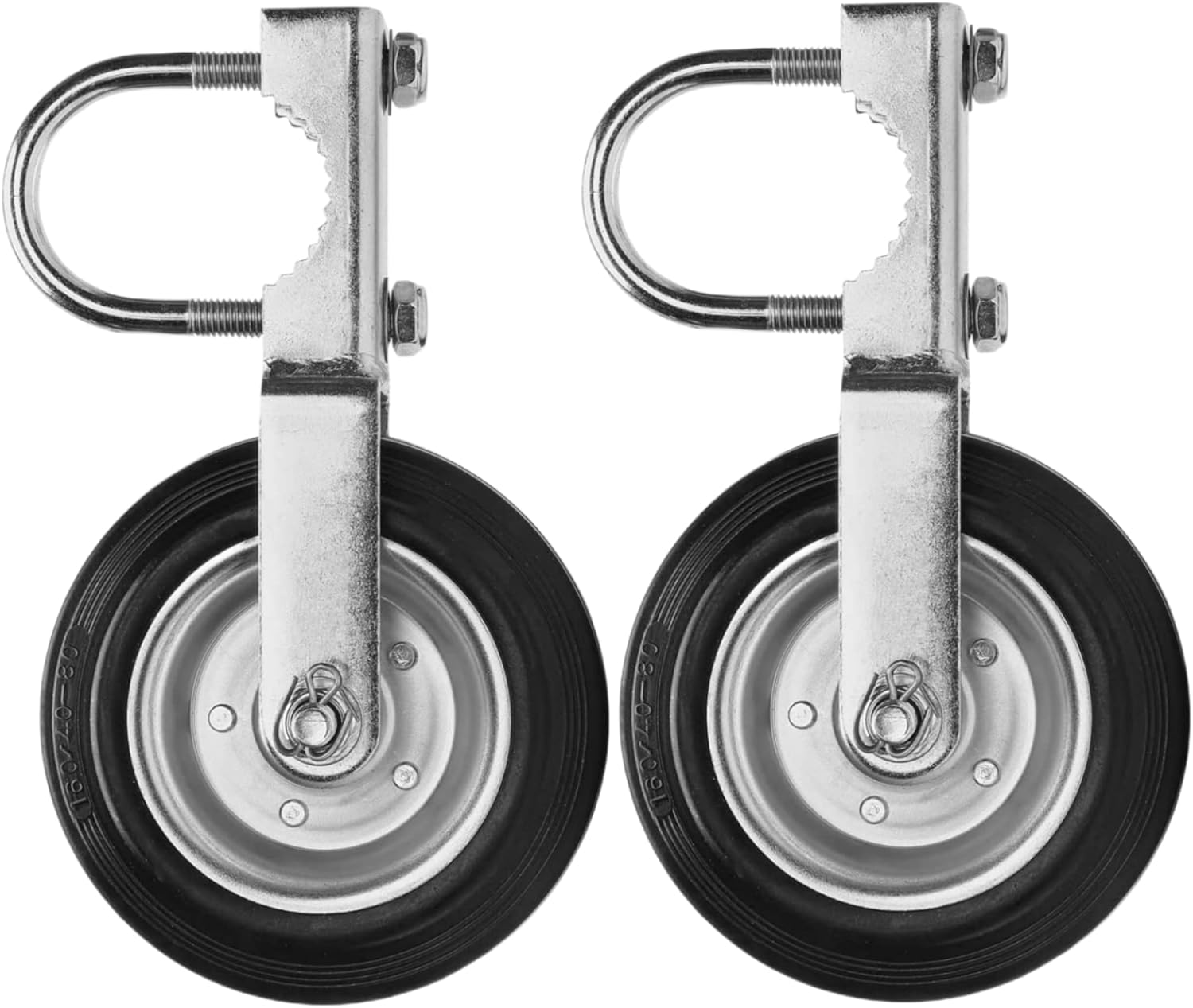 2 Pack Gate Wheel Supporting Swing Gate with 1-5/8" Thru 2-1/8" Gate Frames, Gate Support Wheel for Metal Tube Gate, Chain Link Fence, Prevent Gate from Dragging (2 Pack) image number 4