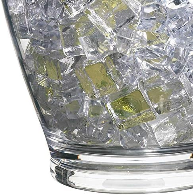 Barcraft Wine Cooler Bucket with Wavy Edge Design, for 1 Bottle, Plastic, Transparent, 3 Litre image number 3