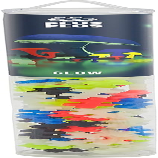 Plus-Plus Glow in the Dark Mix Building Block 100-Pieces Set image number 5