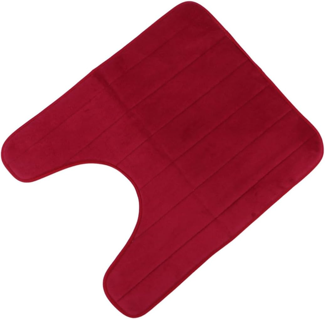 Shape Thicker Cotton Toilet Seat Pads Washable and Stretchable Universal Bathroom Accessory Wine Red Ideal for Standard Toilets image number 6