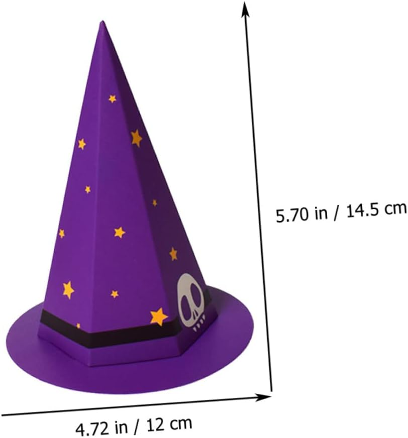 20Pcs Unique Cartoon Hat Candy Boxes for Halloween Holding Case for Party Supplies Trick-Treat Treats and Festive Celebrations image number 4