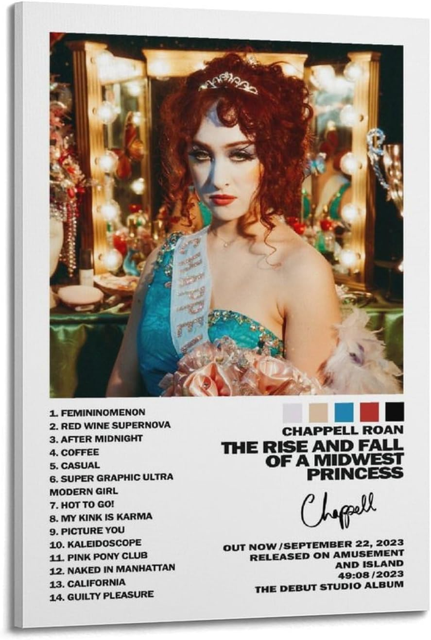 Art Chappell Canvas Album Poster Roan Music Poster Canvas Painting Wall Art Picture Home Decor Print for Bedroom Living Room Dorm Study Bar Office 24X36Inch(60X90Cm) image number 3