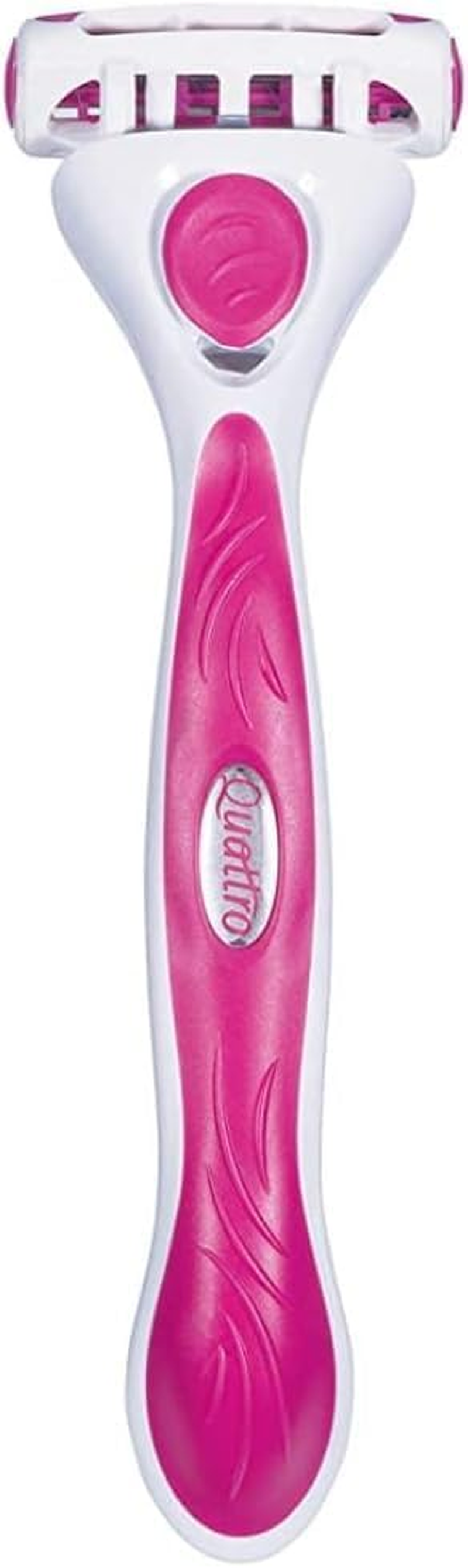 Schick Silk 4 Quattro for Women'S Kit +2 | Razor Handle with 2 Refills | 4 Blade Razor | a Shave so Smooth You Can Skip a Day | Aloe | Vitamin E image number 3