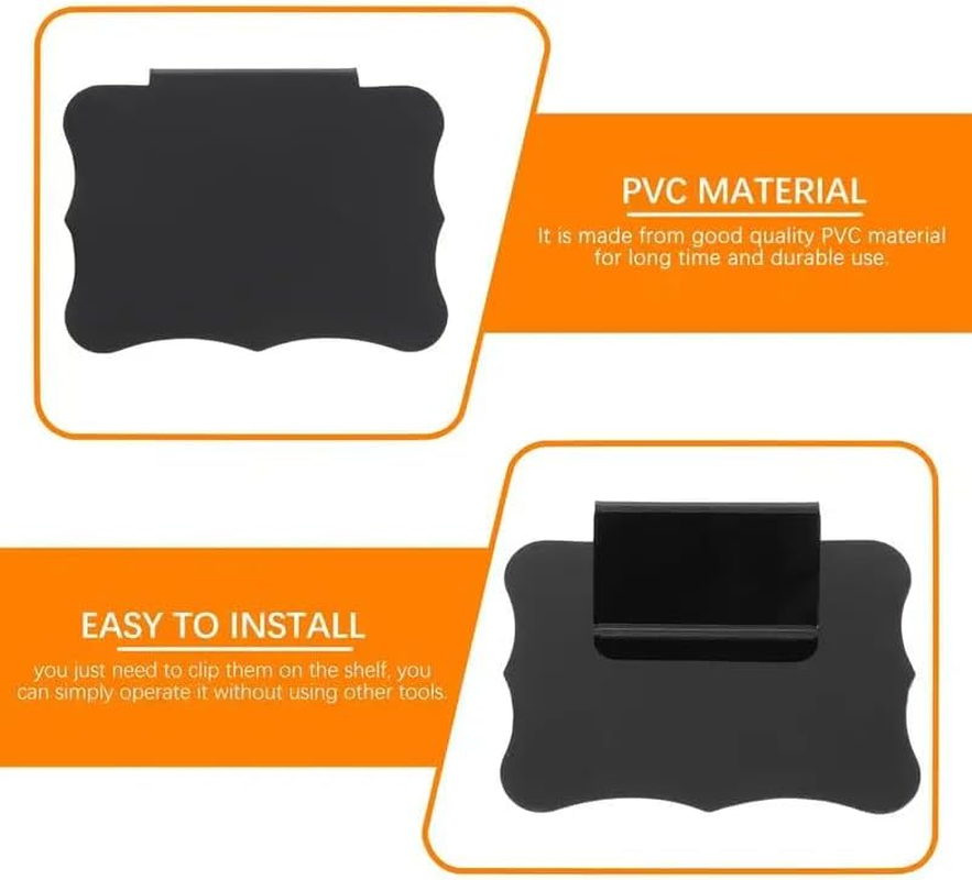 Dorischen 16 Pack Basket Labels Clip 2 White Pen,Removable Clip Label Holder, Reusable Tag Stickers for Pantry Organization and Storage Baskets Bin Labels image number 2