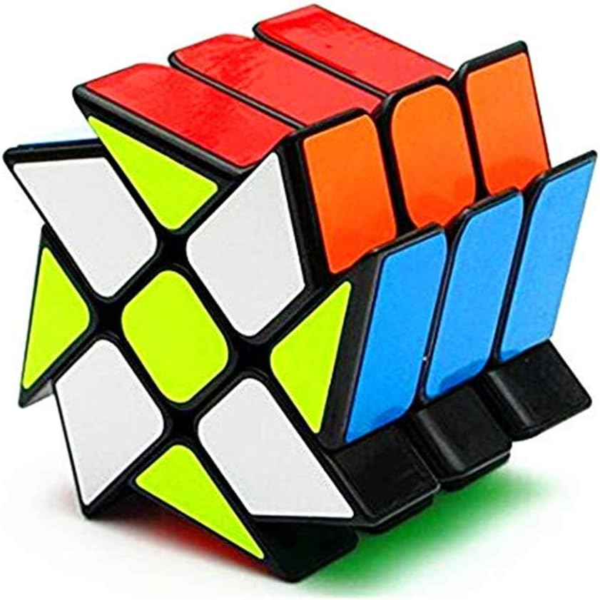 Cuberspeed YJ Windmill Magic Cube 3X3 Black YJ Wheel Fenghuolun 3X3X3 Speed Cube Puzzle image number 1