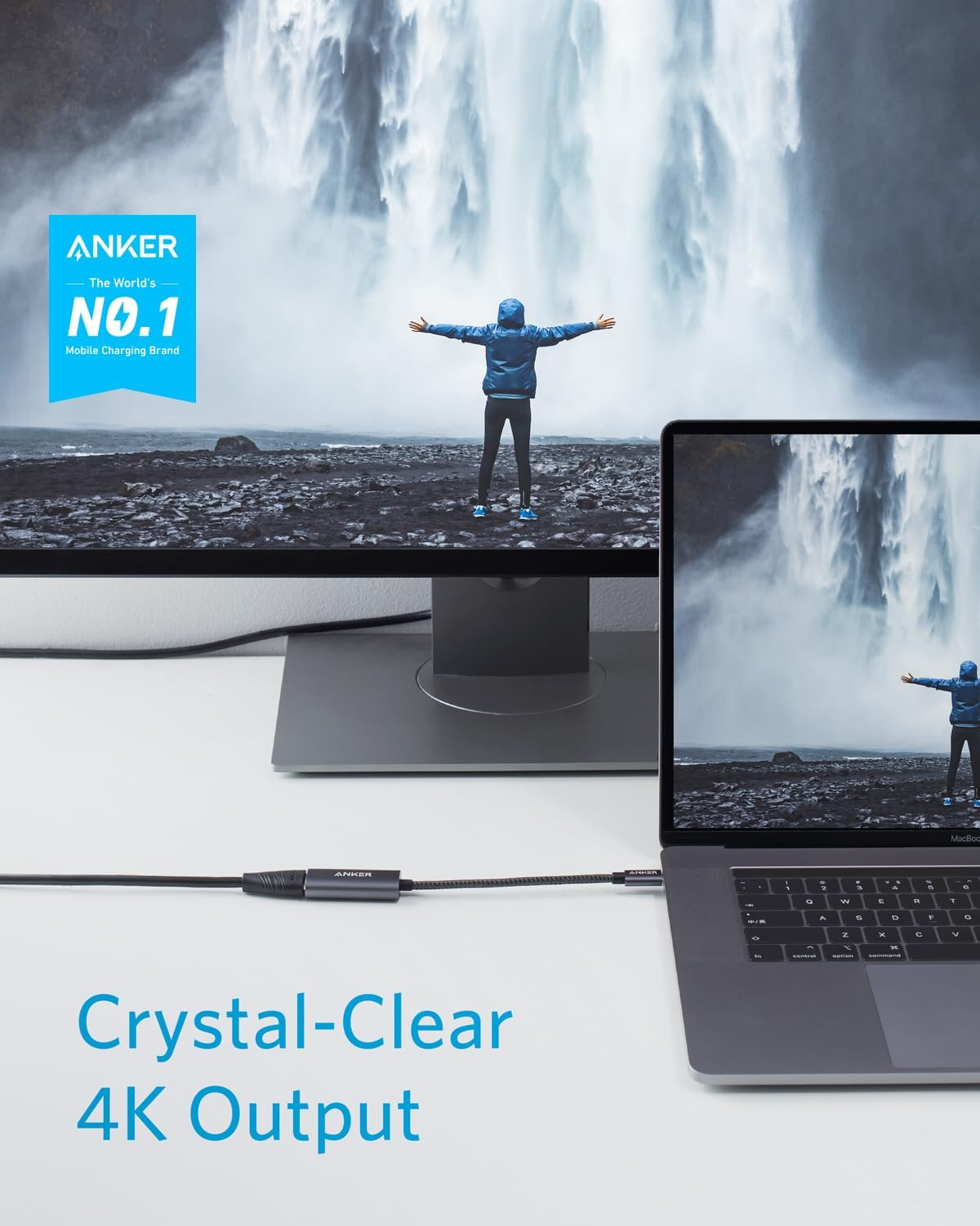 Anker USB C to HDMI Adapter (4K@60Hz), 310 USB-C Adapter (4K HDMI), Aluminum, Portable, for Macbook Pro, Air, Ipad Pro, Pixelbook, XPS, Galaxy, and More image number 5