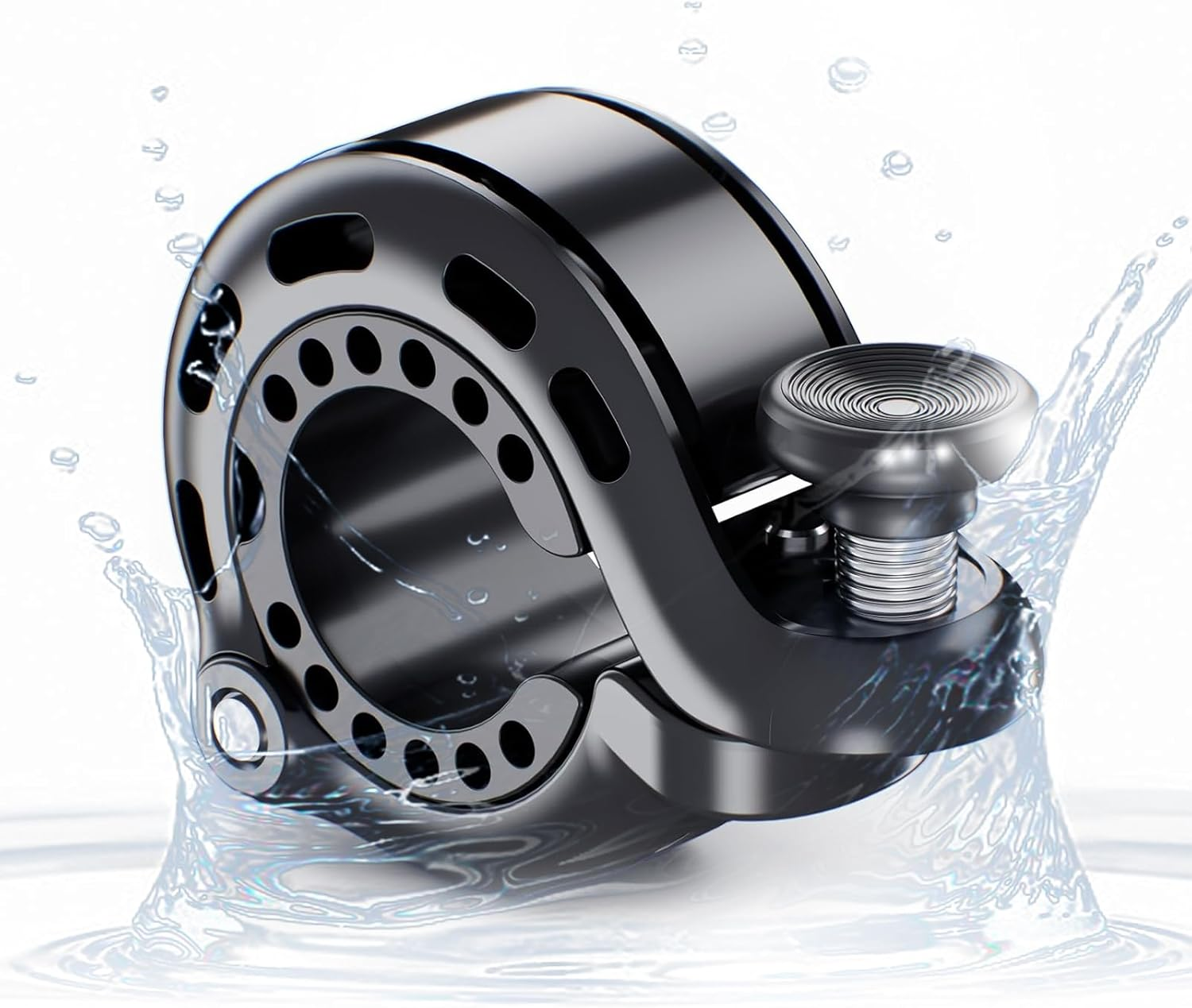 RAVEMEN Q1 Bike Bell - Hidden Design, Lightweight, High Volume, Clear Sound, Aluminum Alloy, Compatible with Mountain Bike, and Cross Bike, Fits Handlebar Inner Diameter 22-31.8Mm image number 5