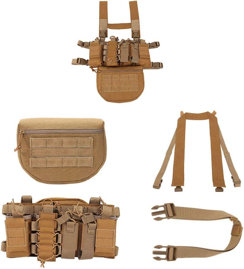 Outdoor Sports Airsoft Gear Combat Assault Molle Vest Accessory Mag Pouch Magazine Bag Carrier Tactical Camouflage Chest Rig