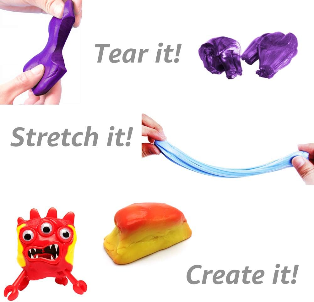Magic Heat Reactive Color Changing Putty Slime - Soft, Stress Relieving Fun for Teens & Adults (Purple >>> Blue) image number 3